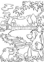 Disney kolorowanki Księga Dżungli do wydruku Disney malowanki dla dzieci numer 37